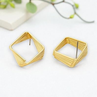 elaro geometric square earrings elaro geometric square earrings