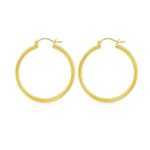 classic gold hoop earrings