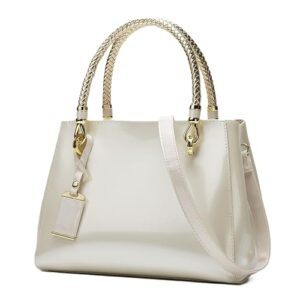 syga women glossy patent handbag