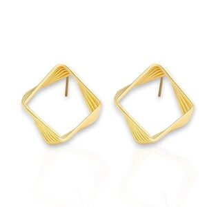 elaro geometric square earrings