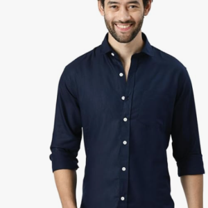 navy blue shirt